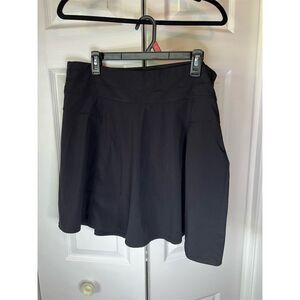 Athleta Women's All Day Skort Black Size 14 Athletic Skirt with Pockets